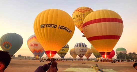 English: Third Flight – After Sunrise 🎈🌅